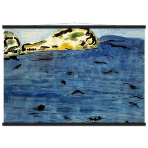 Milton Avery Blue Bay and Dunes 1961 Matte Paper Poster with Hanger