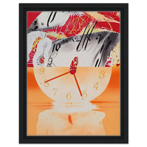 James Rosenquist  Hole in the Center of the Clock Framed Canvas