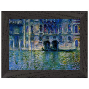 claude monet  Palazzo da Mula at Venice Premium Wooden Framed Art Print / Poster