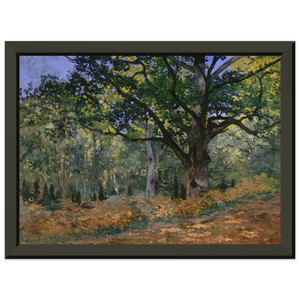 claude monet The Bodmer Oak Fontainebleau Premium Metal Framed Art Print Poster