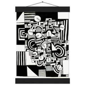 Keith Haring  UNTITLED 1978 N3 Museum-Quality Matte Paper Poster with Hanger