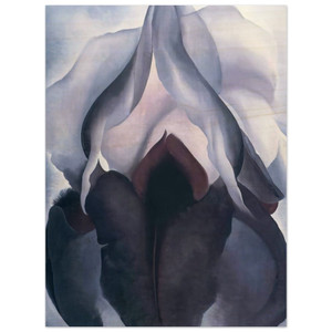 Georgia OKeeffe  Black Iris III Wood Print