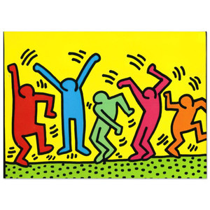 Keith Haring  UNTITLED DANCE 1987 N2 Fine Art Poster / Art Print