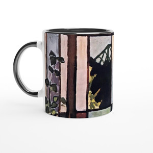 Raoul Dufy - WINDOW WITH COLOURED GLASSES 1906 Ceramic Mug with Color Inside