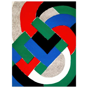 Sonia Delaunay  COMPOSITION WITH GREEN AND BLUE Aluminum Print