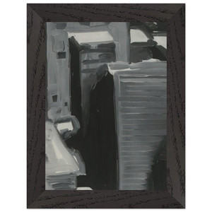 Gerhard Richter  TOWNSCAPE 1968 Premium Wooden Framed Art Print / Poster