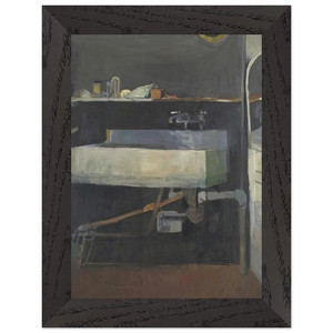 Richard Diebenkorn Corner of Studio Sink Premium Wooden Framed Art Print