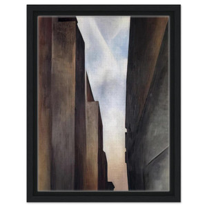 Georgia OKeeffe  Street of New York II Framed Canvas