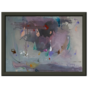 Helen Frankenthaler Grey Fireworks 2000 Premium Metal Art Print Poster