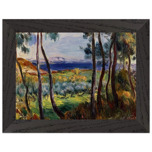 Renoir Pines in Cagnes Premium Wooden Framed Art Print / Poster