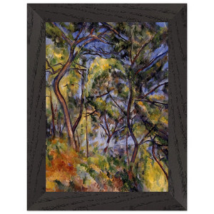 Paul Cezanne  Forest N3 Premium Wooden Framed Art Print / Poster