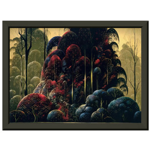 Eyvind Earle  Wind Breaks Premium Metal Framed Art Print / Poster