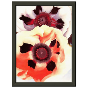Georgia OKeeffe  POPPIES N3 Premium Metal Framed Art Print / Poster