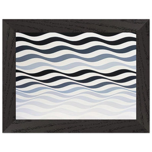 Bridget Riley  ARREST 3 1965 Premium Wooden Framed Art Print / Poster