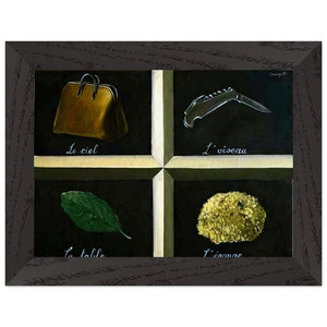 Rene Magritte THE INTERPRETATION OF DREAMS 1927 Wood Framed Print