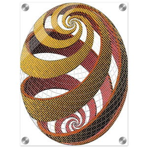 MC Escher  SPHERE SPIRALS Acrylic Print