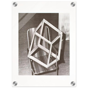Gerhard Richter  CUBE ON LAWNCHAIR Acrylic Print