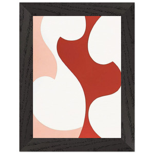 Karl Benjamin  9  1963 Premium Wooden Framed Art Print / Poster