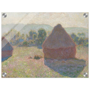 claude monet  Haystacks midday Acrylic Print