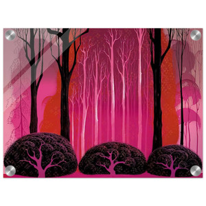 Eyvind Earle  Crimson Glory Acrylic Print