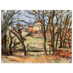 Paul Cezanne  House behind Trees on the Road to Tholonet Acrylic Print