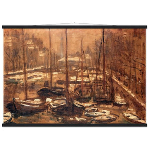 Monet Geldersekade Amsterdam Museum-Quality Matte Paper Poster with Hanger