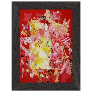 Miriam Schapiro  Explode  1972 Premium Wooden Framed Art Print / Poster