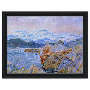 claude monet  The Gulf Juan at Antibes Framed Canvas