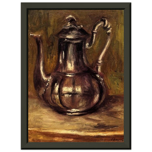 PierreAuguste Renoir  Coffee Pot Premium Metal Framed Art Print / Poster