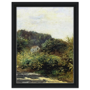 PierreAuguste Renoir  A Road in Louveciennes Framed Canvas