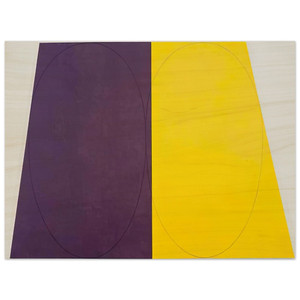 Robert Mangold  PLANE FIGURE SERIES D DOUBLE PANEL 1993 Wood Print