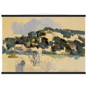 Cezanne Houses on the hill N2 Museum-Quality Matte Paper Poster with Hanger