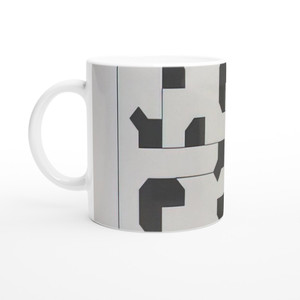 Bruno Munari - Curva di Peano - 1975 Ceramic Mug