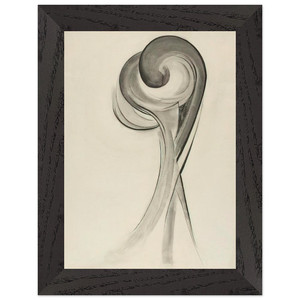 Georgia OKeeffe  Drawing XII Premium Wooden Framed Art Print / Poster