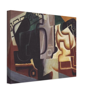 Juan Gris  GLASS AND CARAFE 1917 Canvas