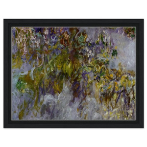claude monet  Wisteria left half Framed Canvas