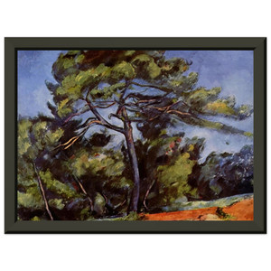 Paul Cezanne  The Great Pine Premium Metal Framed Art Print / Poster