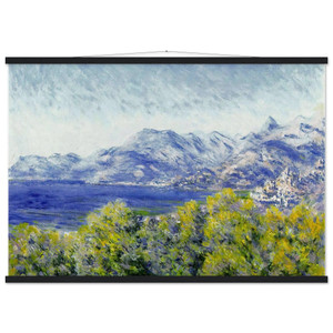 claude monet  View of Ventimiglia Museum-Quality Matte Paper Poster with Hanger