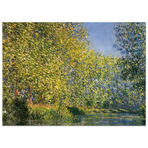 claude monet  Bend in the River Epte Fine Art Poster / Art Print