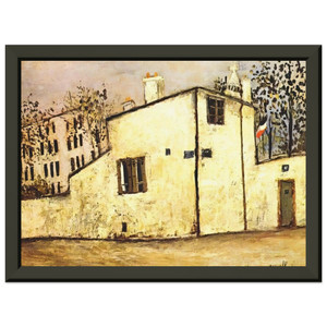 Maurice Utrillo  HECTOR BERLIOZ S HOUSE Premium Metal Framed Art Print / Poster