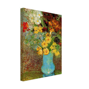 Vincent van Gogh  Vase with Daisies and Anemones Canvas