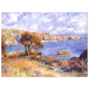 PierreAuguste Renoir  View at guernsey Aluminum Print