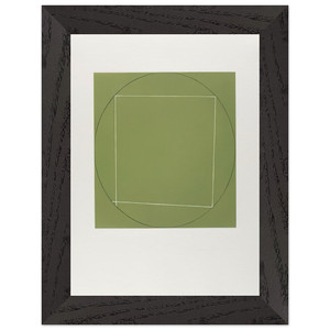 Robert Mangold 7 AQUATINTS 1973 Premium Wooden Framed Art Print / Poster