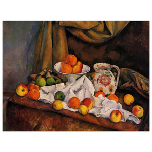 Paul Cezanne  Fruit Bowl Pitcher and Fruit Aluminum Print