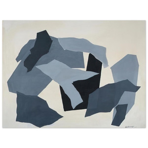 Robert Goodnough  Grey Forms  1965 Aluminum Print