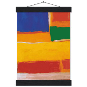 Esteban Vicente  UNTITLED 1986 N2 Museum-Quality Matte Paper Poster with Hanger