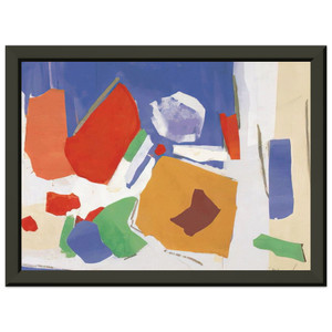 Esteban Vicente  UNTITLED 1988 N2 Premium Metal Framed Art Print / Poster