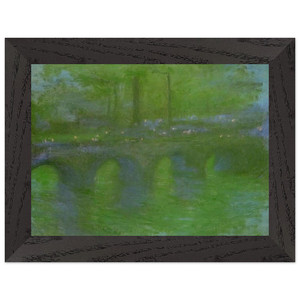 claude monet  Waterloo Bridge Dawn Premium Wooden Framed Art Print / Poster