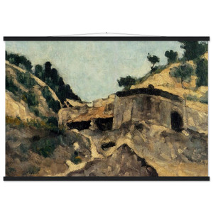 Paul Cezanne Landscape with Watermill Matte Paper Poster with Hanger