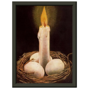 Rene Magritte THE IMAGINATIVE FACULTY 1948 Premium Metal Framed Art Print